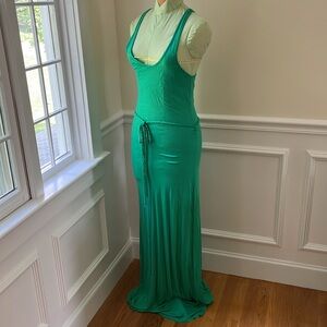 OLD NAVY Green Fitted Dress